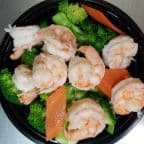 Best D4. Steamed Shrimp with Broccoli in Spring, TX